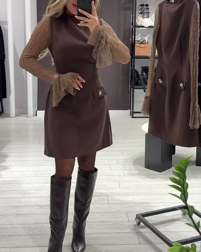 Chic and Sophisticated Bell-Sleeve Dress