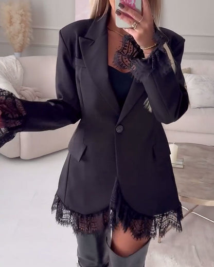 Patchwork Lace Suit Dress