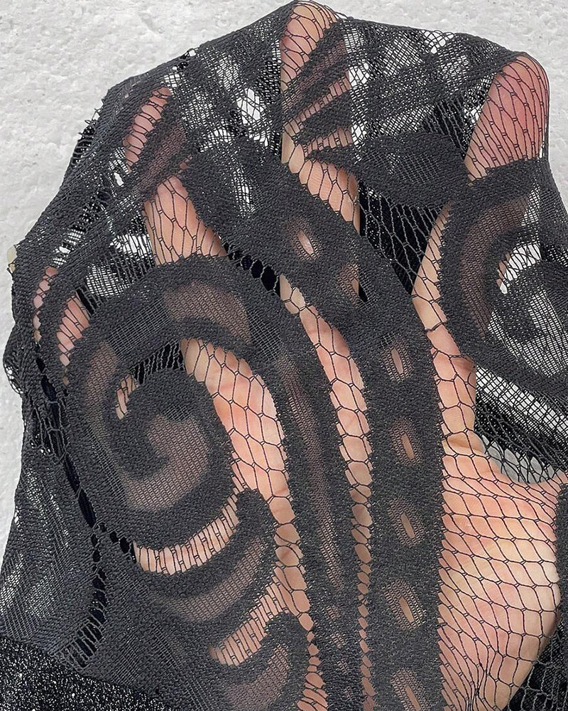 Trendy Mesh Patchwork Dress