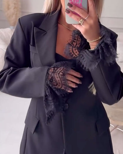 Patchwork Lace Suit Dress